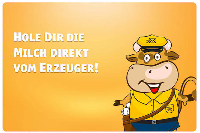 Unsere Milchkarte - Milch direkt vom Erzeuger