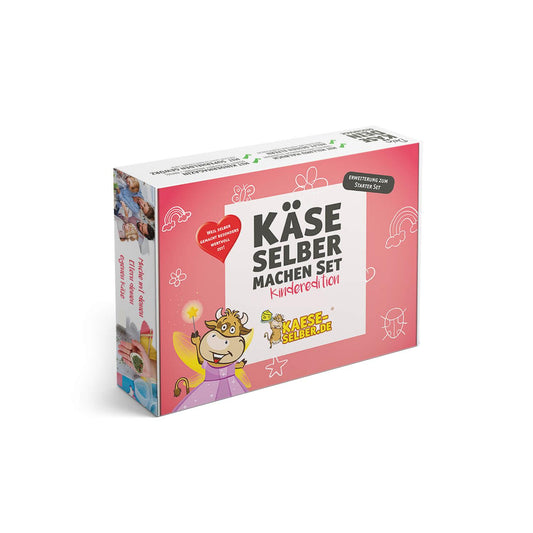 Käse selber machen Set Kinderedition - ROSA (Erweiterungsset)