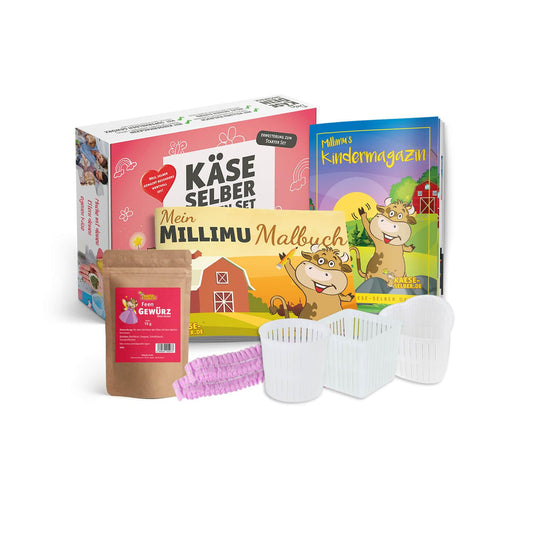 Käse selber machen Set Kinderedition - ROSA (Erweiterungsset)
