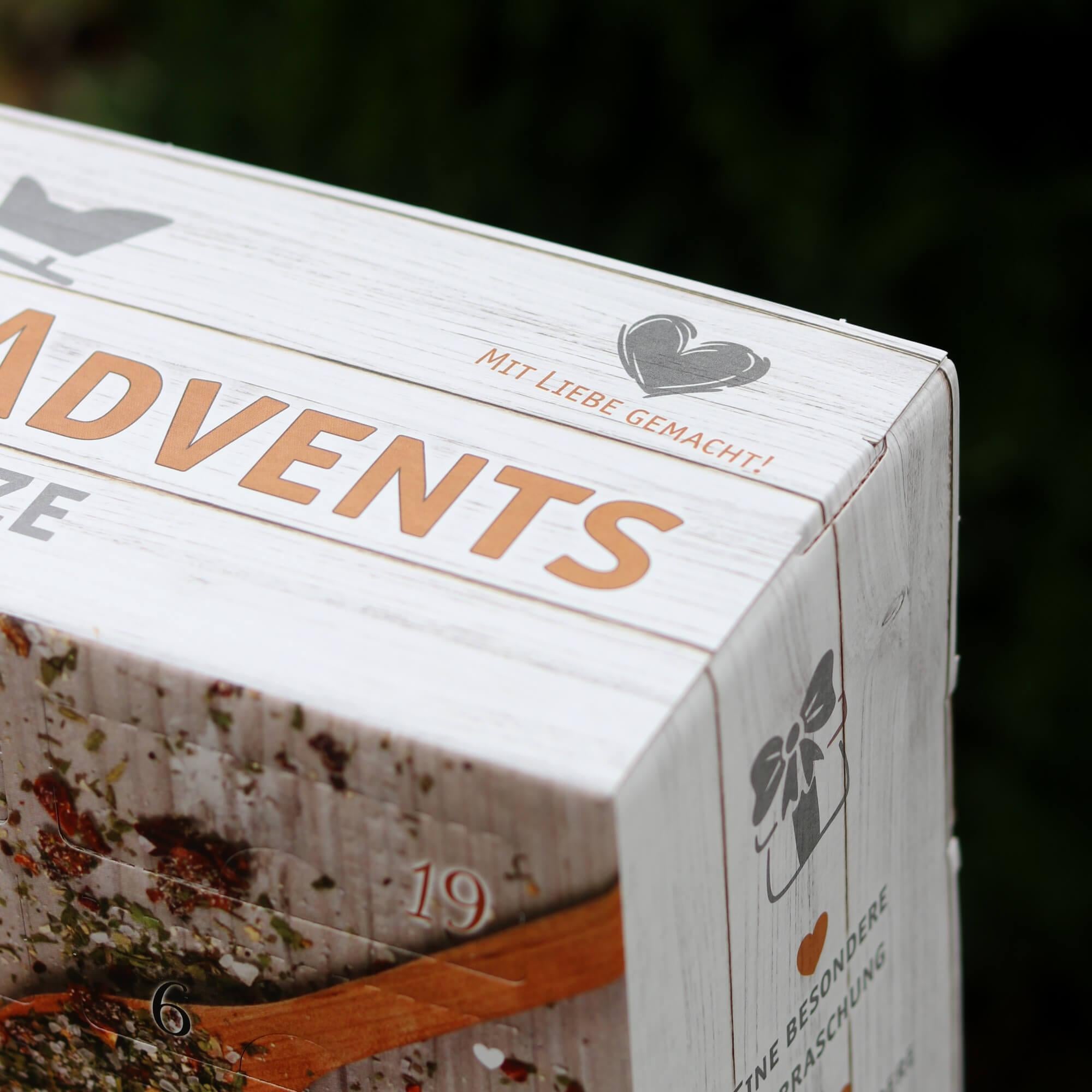 Gewürz-Adventskalender 2025 mit 24 hochwertigen Käse- & Weihnachtsgewürzen