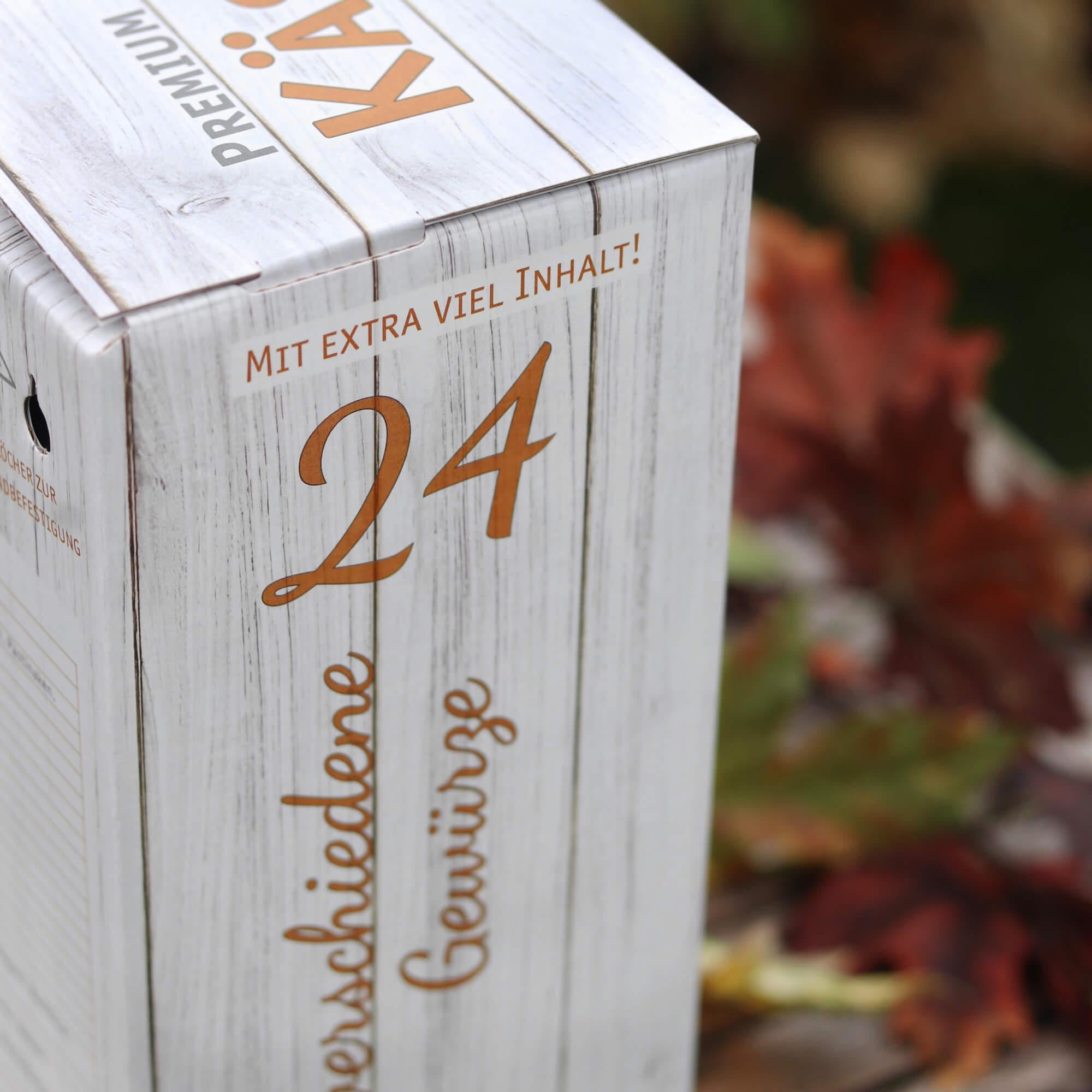 Gewürz-Adventskalender 2025 mit 24 hochwertigen Käse- & Weihnachtsgewürzen