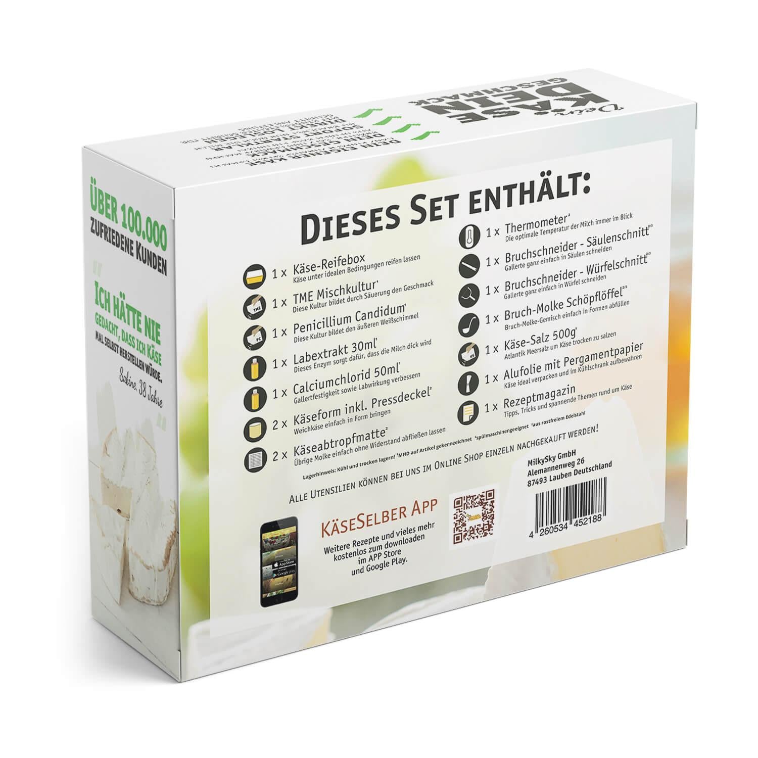 camembert aufbewahren Weißschimmel (Camembert) selber machen Set