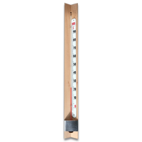 Buchenholzthermometer 0 - 100 &#176;C - 40 cm