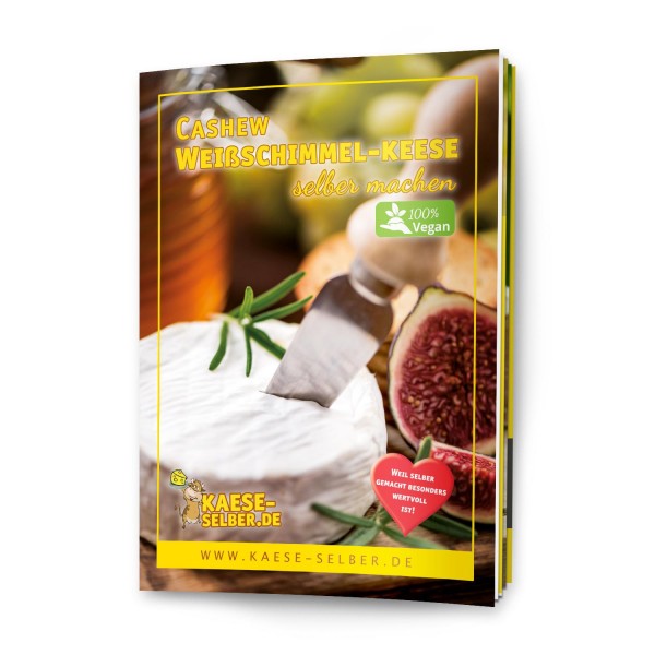 Veganer Cashew Weißschimmel-Keese selber machen - Rezeptmagazin DIN A5