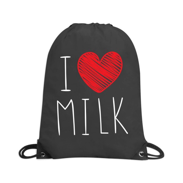 Rucksacktasche "I love Milk"